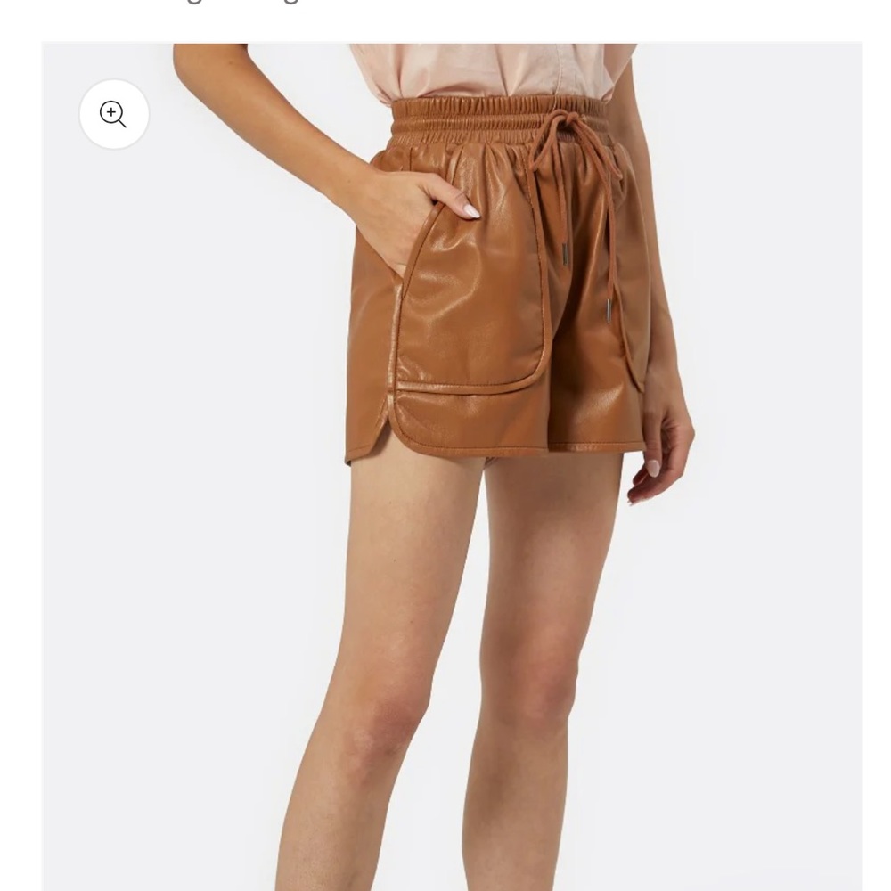 REGAN VEGAN LEATHER SHORTS
